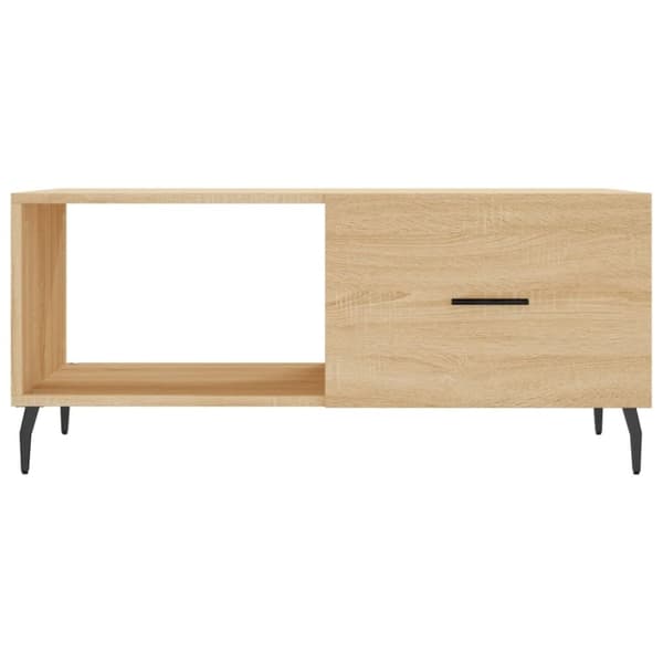 vidaXL Soffbord sonoma-ek 90x50x40 cm konstruerat trä