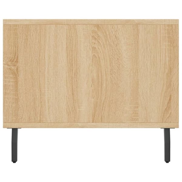 vidaXL Soffbord sonoma-ek 90x50x40 cm konstruerat trä