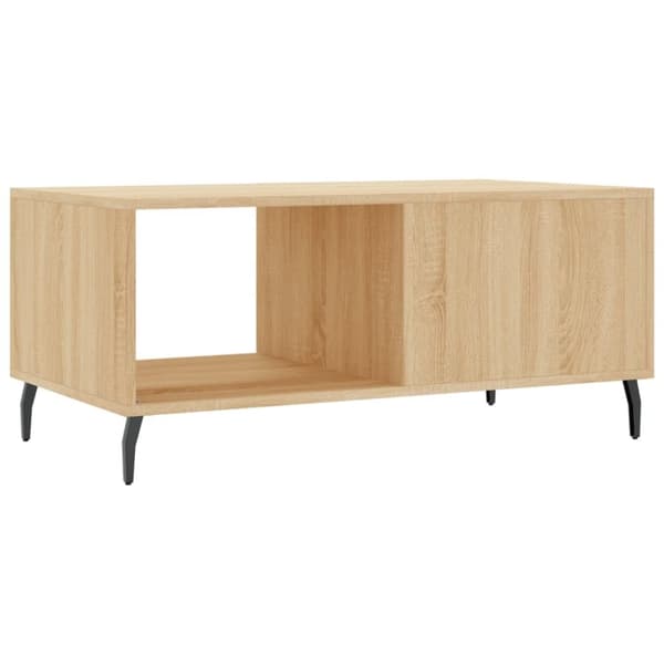vidaXL Soffbord sonoma-ek 90x50x40 cm konstruerat trä