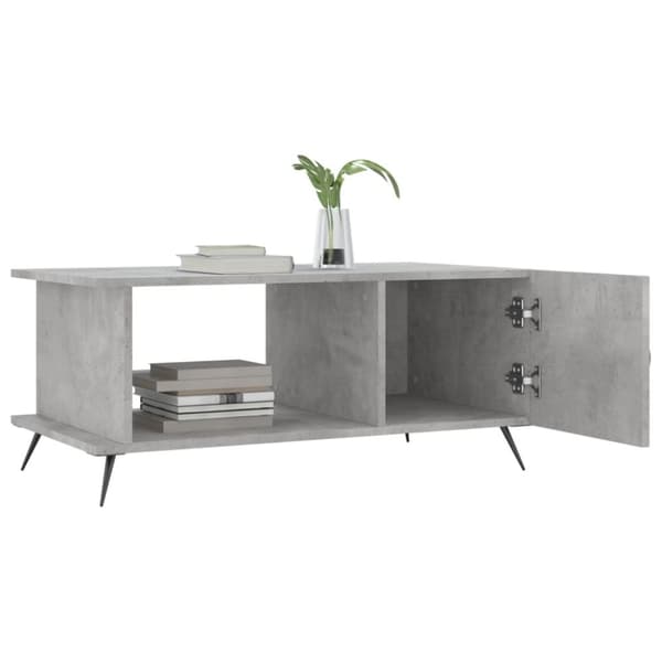vidaXL sofabord 90x50x40 cm konstrueret træ betongrå