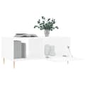 Miniatyrbilde 4 av 11: vidaXL Salongbord hvit 90x50x40 cm konstruert tre