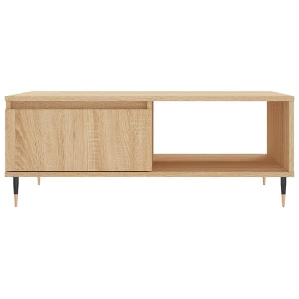 vidaXL Soffbord sonoma-ek 90x60x35 cm konstruerat trä