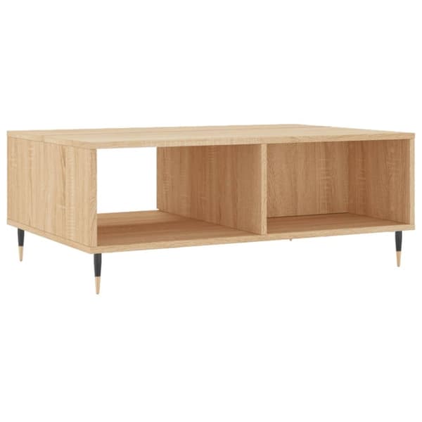 vidaXL Soffbord sonoma-ek 90x60x35 cm konstruerat trä