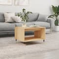 Miniatyrbillede 1 af 9: vidaXL sofabord 60x50x40 cm konstrueret træ sonoma-eg