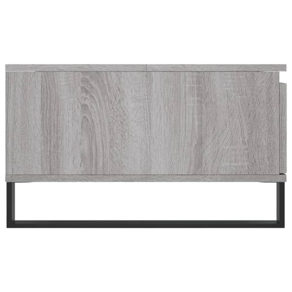 vidaXL Soffbord grå sonoma 90x60x35 cm konstruerat trä
