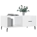 Miniatyrbilde 3 av 11: vidaXL Salongbord høyglans hvit 90x50x40 cm konstruert tre