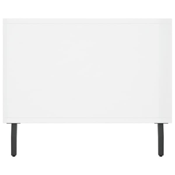 vidaXL Salongbord høyglans hvit 90x50x40 cm konstruert tre