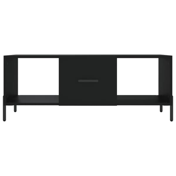 vidaXL Salongbord svart 102x50x40 cm konstruert tre