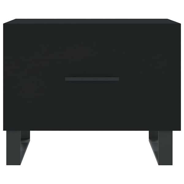 vidaXL Sohvapöytä musta 50x50x40 cm tekninen puu