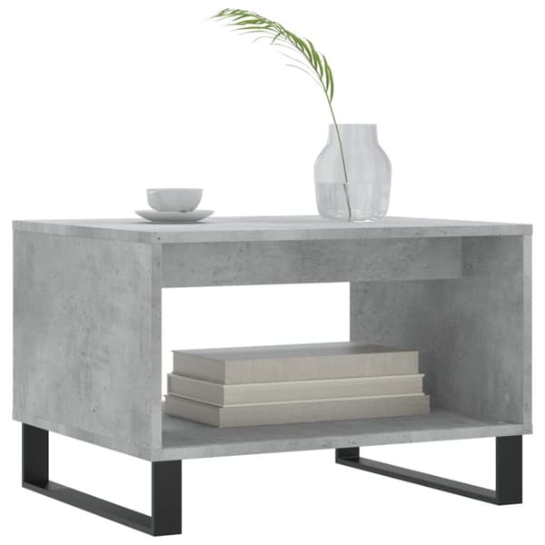 vidaXL Salongbord betonggrå 60x50x40 cm konstruert tre