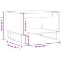 Miniatyrbilde 9 av 9: vidaXL Salongbord betonggrå 60x50x40 cm konstruert tre