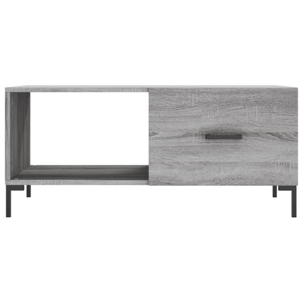 vidaXL Soffbord grå sonoma 90x50x40 cm konstruerat trä