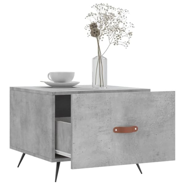 vidaXL Salongbord betonggrå 50x50x40 cm konstruert tre