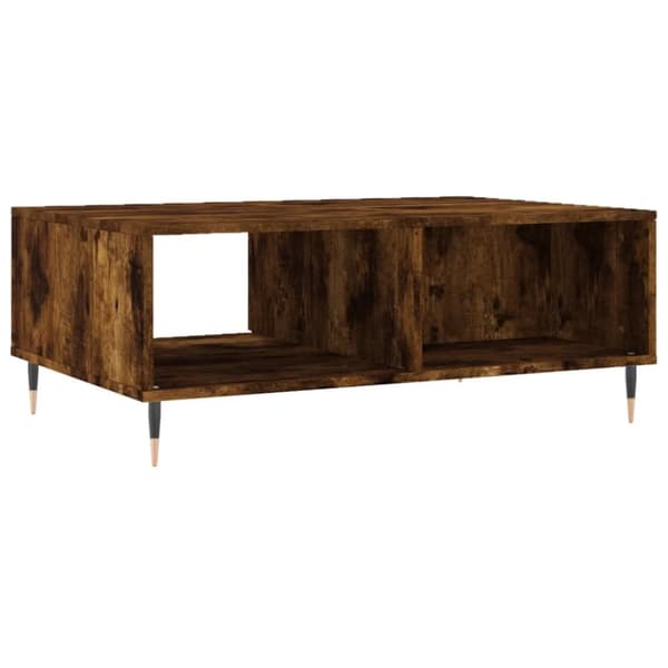 vidaXL sofabord 90x60x35 cm konstrueret træ røget egetræsfarve
