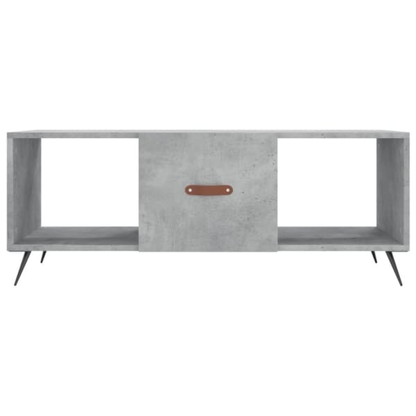 vidaXL Soffbord betonggrå 102x50x40 cm konstruerat trä