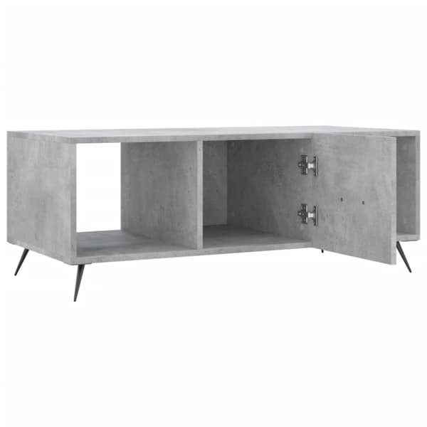 vidaXL Soffbord betonggrå 102x50x40 cm konstruerat trä