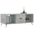 Miniatyrbillede 3 af 11: vidaXL sofabord 102x50x40 cm konstrueret træ betongrå
