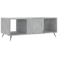 Miniatyrbillede 8 af 11: vidaXL sofabord 102x50x40 cm konstrueret træ betongrå