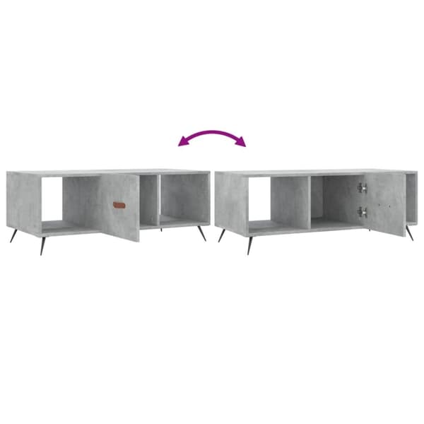 vidaXL sofabord 102x50x40 cm konstrueret træ betongrå