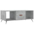 Miniatyrbillede 1 af 11: vidaXL sofabord 102x50x40 cm konstrueret træ betongrå