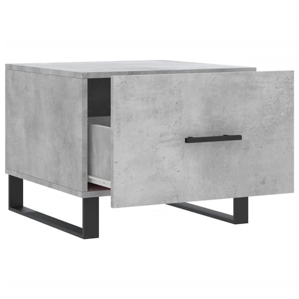 vidaXL Salongbord betonggrå 50x50x40 cm konstruert tre