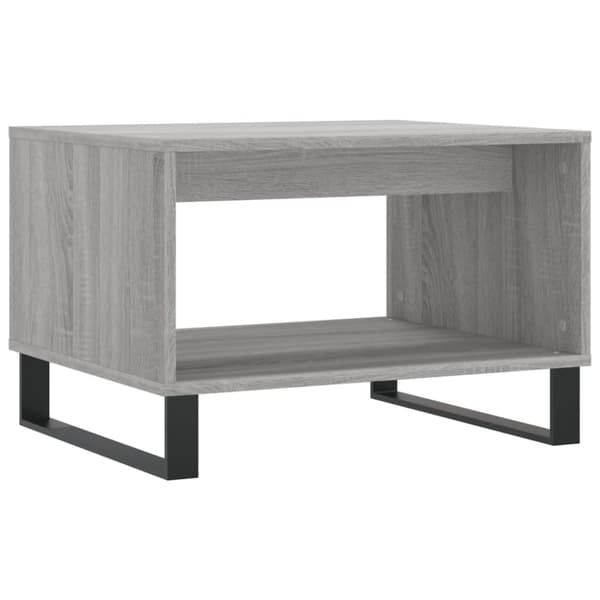 vidaXL sofabord 60x50x40 cm konstrueret træ grå sonoma-eg