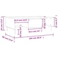 Miniatyrbillede 11 af 11: vidaXL sofabord 104x60x35 cm konstrueret træ brun egetræsfarve