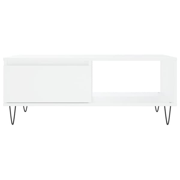 vidaXL sofabord 90x60x35 cm konstrueret træ hvid