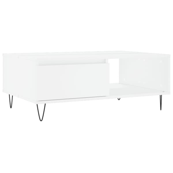 vidaXL sofabord 90x60x35 cm konstrueret træ hvid