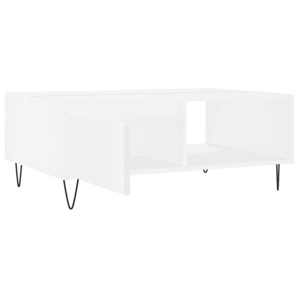 vidaXL Soffbord vit 90x60x35 cm konstruerat trä