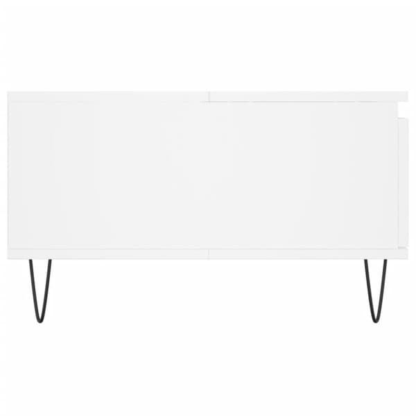 vidaXL Soffbord vit 90x60x35 cm konstruerat trä