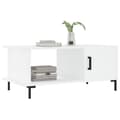 Miniatyrbillede 3 af 11: vidaXL sofabord 90x50x40 cm konstrueret træ hvid