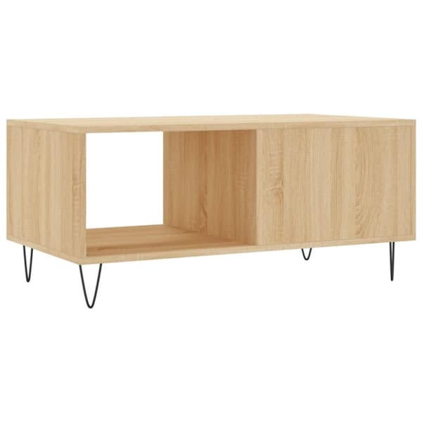 vidaXL sofabord 90x50x40 cm konstrueret træ sonoma-eg