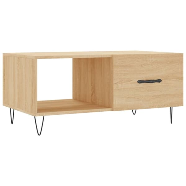 vidaXL sofabord 90x50x40 cm konstrueret træ sonoma-eg