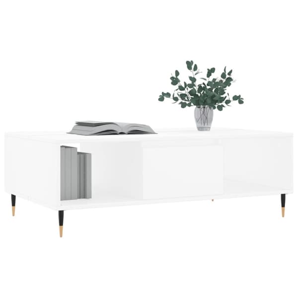 vidaXL Soffbord vit 104x60x35 cm konstruerat trä