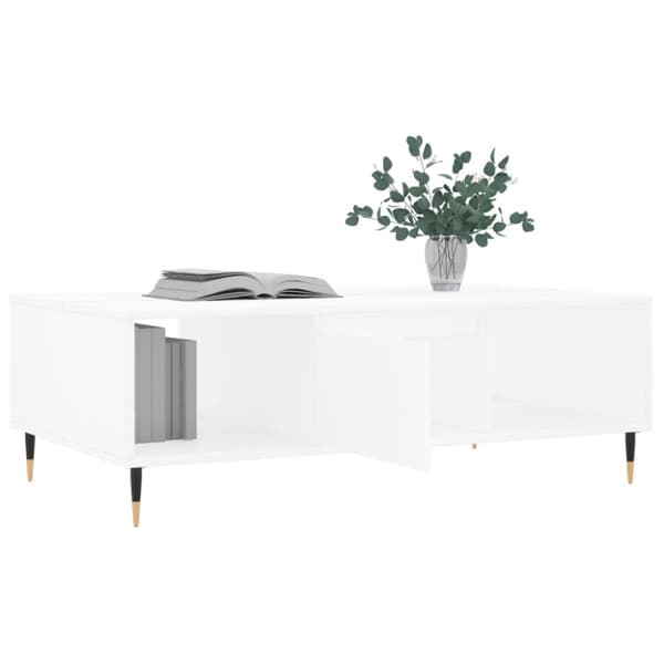 vidaXL Soffbord vit 104x60x35 cm konstruerat trä