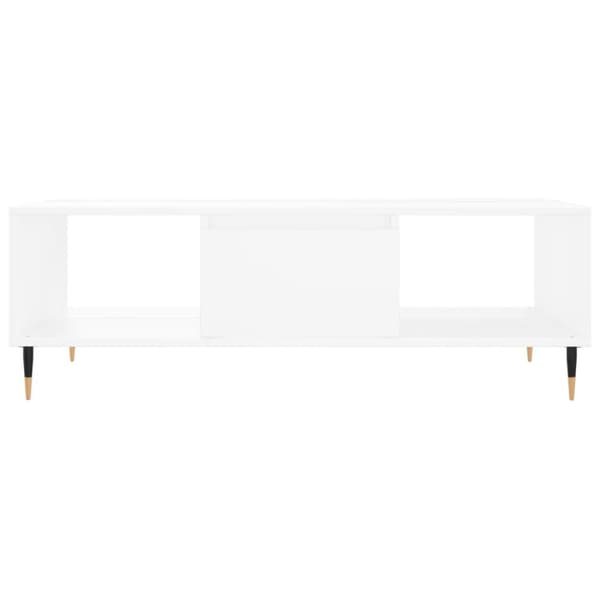 vidaXL Soffbord vit 104x60x35 cm konstruerat trä