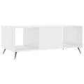 Miniatyrbillede 8 af 11: vidaXL sofabord 102x50x40 cm konstrueret træ hvid højglans