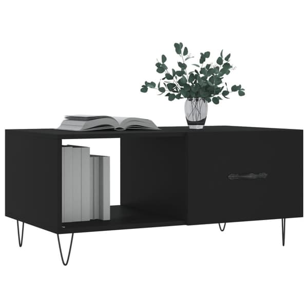 vidaXL sofabord 90x50x40 cm konstrueret træ sort