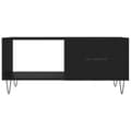 Miniatyrbilde 5 av 11: vidaXL Salongbord svart 90x50x40 cm konstruert tre