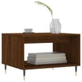 Miniatyrbillede 3 af 9: vidaXL sofabord 60x50x40 cm konstrueret træ brunt egetræ