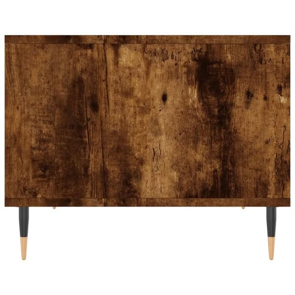vidaXL sofabord 60x50x40 cm konstrueret træ brunt egetræ