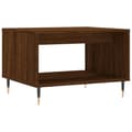 Miniatyrbillede 1 af 9: vidaXL sofabord 60x50x40 cm konstrueret træ brunt egetræ