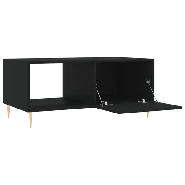 vidaXL Soffbord svart 90x50x40 cm konstruerat trä