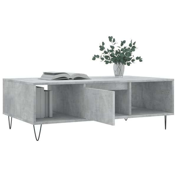 vidaXL Soffbord betonggrå 104x60x35 cm konstruerat trä