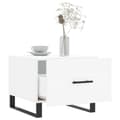 Miniatyrbilde 4 av 11: vidaXL Salongbord hvit 50x50x40 cm konstruert tre