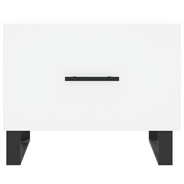 vidaXL Salongbord hvit 50x50x40 cm konstruert tre