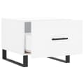 Miniatyrbilde 6 av 11: vidaXL Salongbord hvit 50x50x40 cm konstruert tre