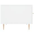 Miniatyrbilde 6 av 11: vidaXL Salongbord hvit 50x50x40 cm konstruert tre
