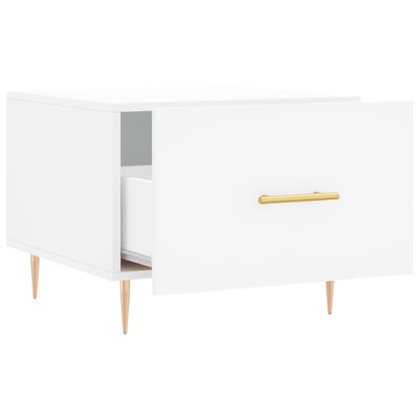 vidaXL sofabord 50x50x40 cm konstrueret træ hvid